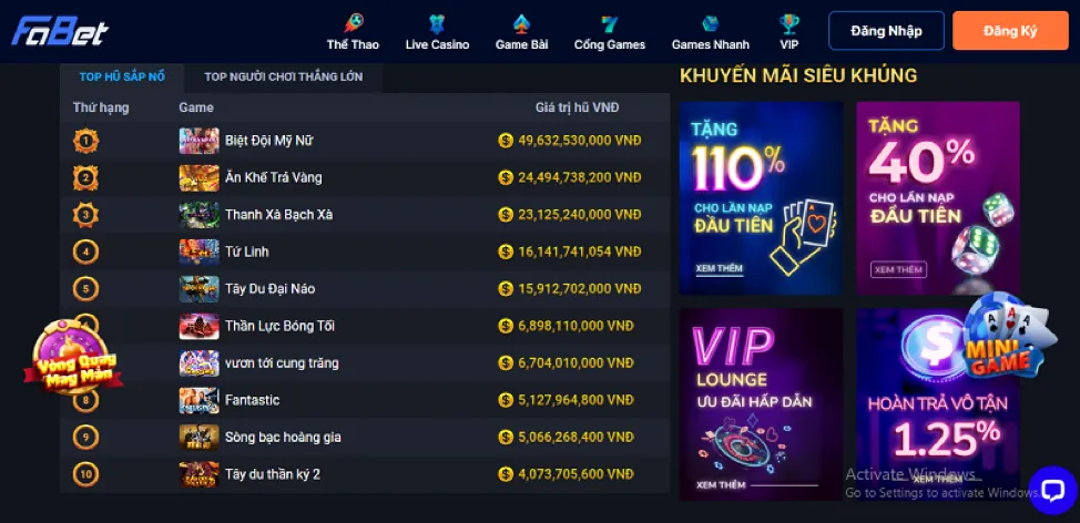 Ưu đãi bắn cá hấp dẫn tại mv88